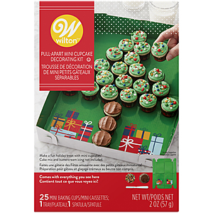 Wilton Christmas Tree Pull-Apart Mini Cupcake Decorating Kit $1.98 - Walmart