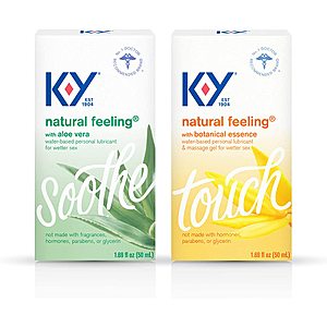 K-Y Natural Feeling Value Pack: Aloe Vera Lubricant Gel & Botanical Essence Lubricant Gel $9.14 AR/AC - Amazon