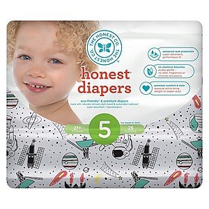 Prime Members: 200-Ct Honest Baby Diapers (Size 5)  $54.60 w/ S&S + Free S&H
