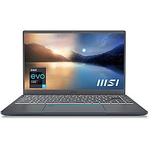 MSI Prestige 14 Evo Professional Laptop - Intel Core i5-1135G7, Intel Iris Xe, 16GB RAM, 512GB NVMe SSD, Thunderbolt 4 $599.99 AR at Amazon