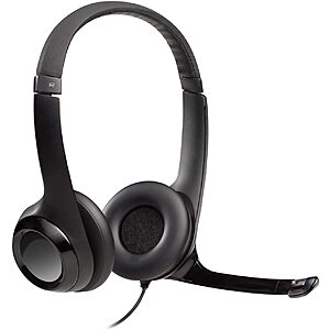 Logitech H390 On-Ear USB Headset w/ Noise-Cancelling Mic $16
