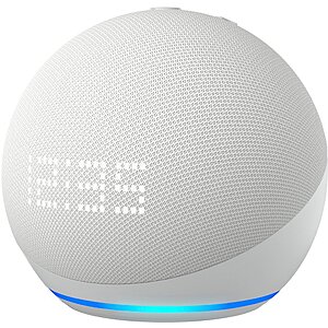 Echo Dot Smart Speaker $23, Echo Dot Smart Speaker w/ Clock (5th Gen, 2022) $30 + Free Shipping