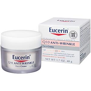 1.7-Oz Eucerin Q10 Anti-Wrinkle Face Cream (Fragrance Free) 2 for $10.90 w/ Subscribe & Save