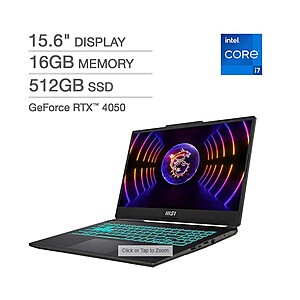 Costco - MSI Cyborg Gaming Laptop - 13th Gen Intel Core i7-13620H - GeForce RTX 4050 - 144HZ 1080p $699.99