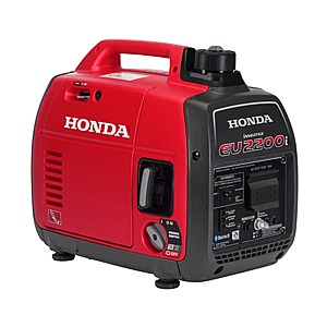 Honda 2200W Remote Stop/Recoil Start Bluetooth Gasoline Powered Inverter Generator $999 + Free Shipping