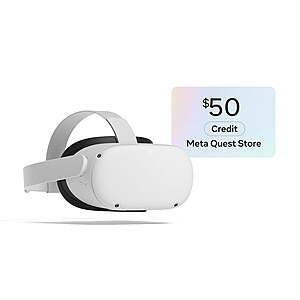 Meta Quest 2 128GB VR Headset + $50 Meta Quest Credit + Free Shipping for $199