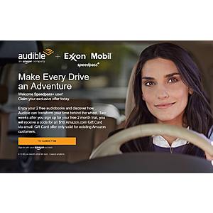 2-Month Audible Trial + 2 AudioBooks + $10 Amazon GC  Free (New Customers Only)