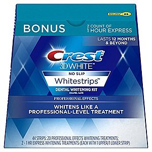 22-Treatment Crest 3D White Professional Effects Whitestrips Kit $28.99 + Free Shipping