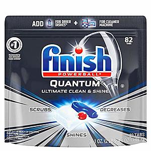 82-Count Finish Powerball Quantum Dishwasher Detergent Tabs $12.25 or less w/ S&S + Free S/H