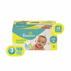 Buy 2-Packs Pampers Swaddlers Baby Diapers (1-Mo Supply), Get $35 GC + Free S/H