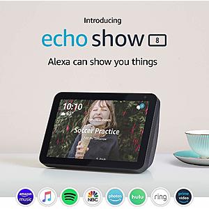 Trade-In Offer: Amazon Echo Show 8 Smart Display (Charcoal) $75 or less (w/ Eligible Trade-In) + Free S/H
