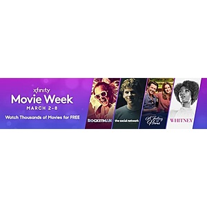 Xfinity Comcast subscribers: Free movie week 3/2-3/8 YMMV