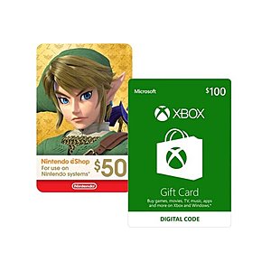 10% off XBox and Nintendo Gift Cards @BestBuy
