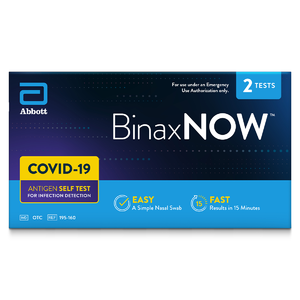 2-Count BinaxNOW COVID‐19 Antigen Self Test $14 + Free S&H Orders $35+