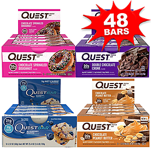 48-Count Quest Nutrition Protein Bars (various flavors) $50 + Free S&H on $99+