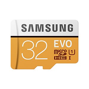 SAMSUNG 32GB EVO Class 10 Micro SDHC Card with Adapter Free pickup $4.50 at Walmart