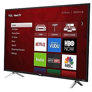 49" TCL 49S405 4K UHD HDR Roku Smart LED HDTV for $283.79 + 10% back in points (TODAY ONLY) + Free Shipping @ Rakuten