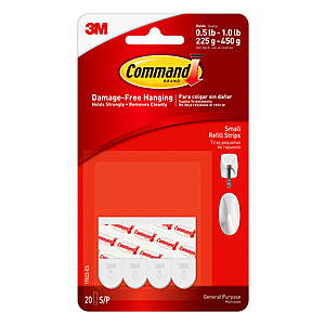 20-Count Command Strips Adhesive Refills (Small) $2.78 + Free S&H w/ Walmart+ or $35+