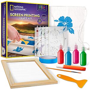National Geographic Kids Screen Printing Kit $8.93 + Free Shipping w/ Prime or on Orders $25+