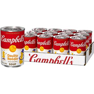 12-Count 10.5-Oz Campbell's Condensed Kids Chicken Soup (Double Noodle) $10.11 ($0.84 Each) w/ S&S + Free Shipping w/ Prime or $35+