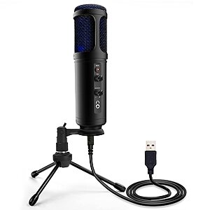 Pyle USB PC Recording Condenser Microphone (PDMIUSB50)  $10 + Free Shipping w/ Prime or on $35+