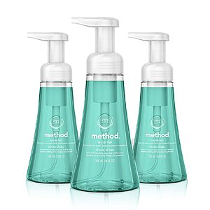 3-Pack 10-Oz Method Foaming Hand Soaps (Waterfall) $7.60 w/ Subscribe & Save