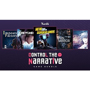 Humble Bundle: Control the Narrative Bundle (PC Digital Download): 3-Game Bundle $5 & More Tiers