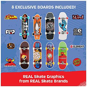 Tech Deck: 8-Pack 25th Anniversary Fingerboard Set $12, Ultimate Street Spots Playset Pack $23.51, & More + Free Shipping w/ Prime or on Orders $35+