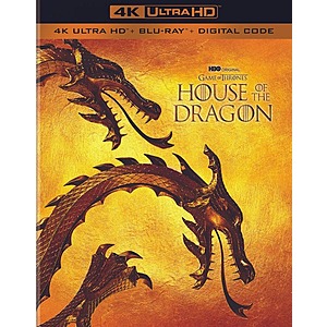 House of the Dragon: The Complete First Season (4K Ultra HD + Blu-ray + Digital Copy) $19.54 + Free Shipping