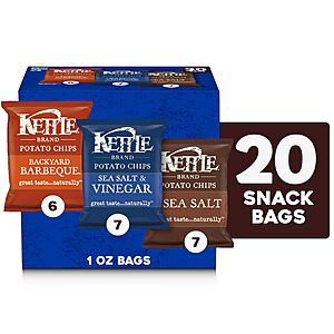 20-Count 1-Oz Kettle Brand Potato Chips (Variety Pack) $8.54 w/ S&S + Free Shipping w/ Prime or $35+