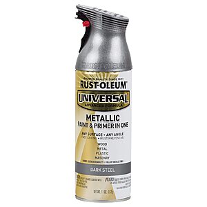 11-Oz Rust-Oleum Universal All Surface Metallic Spray Paint (Dark Steel, 262662) $5.74 + Free Shipping w/ Prime or on $35+