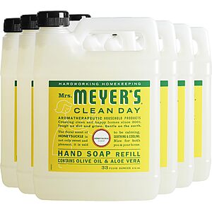 6-Count 33-Oz Mrs. Meyer's clean Day Liquid Hand Soap Refill (Honeysuckle) $31.13 ($5.18 Each) w/ S&S + Free Shipping w/ Prime or $35+