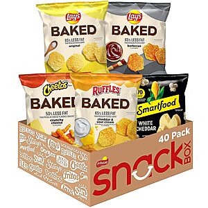 40-Count Frito Lay: Baked & Popped Variety Pack $16.62 or Baked Flamin' Hot Cheetos (Crunchy) $17.70 w/S&S + Free Shipping w/ Prime or on $35+