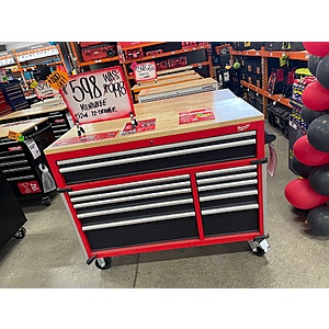 Select Home Depot Stores: Milwaukee 52"x22" 12-Drawer Heavy Duty Workbench Cabinet $598 (Pricing/Availability May Vary)
