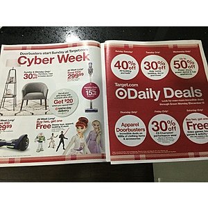 CYBER WEEK Daily Deals @ Target.com - Starting Dec 1 Thru Dec 7th