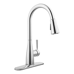 Sadira Single-Handle Pull-Down Sprayer Kitchen Faucet in Chrome $36.43 at Home Depot