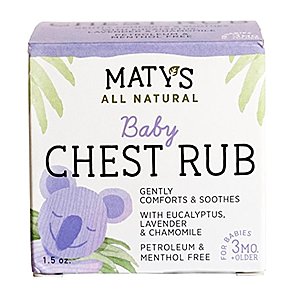 1.5oz Maty's All Natural Baby Chest Rub for Coughs & Stuffy Noses  $2.05 + Free Store Pick-up