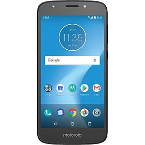 16GB Motorola MOTO E5 Play AT&T Prepaid Smartphone $30