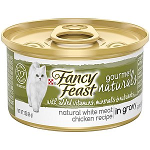 Purina Fancy Feast in Gravy Adult Canned Wet Cat Food (Chicken) 3oz-12ct $5.40