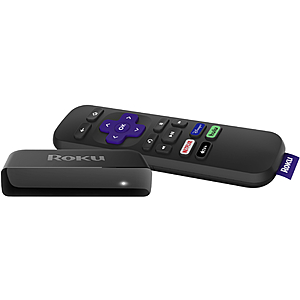 Roku Premiere 4K HDR/HDR10 Streaming Media Player w/ HDMI cable $20
