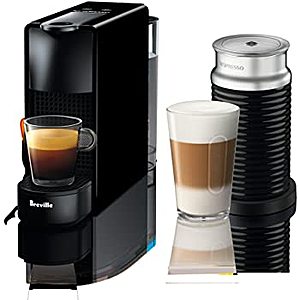 Nespresso by Breville Essenza Mini Espresso Machine with Aeroccino3 Milk Frother $100 + Free Shipping