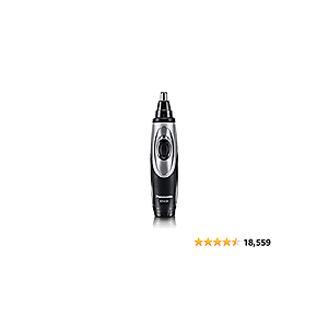 Panasonic Ear and Nose Hair Trimmer Vacuum, Wet/Dry, Battery Operated - $15.99
