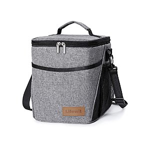 Insulated Lunch Box Lunch Bag for Adults - 9L (12-Can) Soft Cooler Bag, Water-Resistant Leakproof Thermal Bento Bag $9.99 @ Amazon