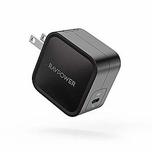 RAVPower 61W GaN PD 3.0 USB-C Wall Charger w/ Fast Charging $27 + Free Shipping $26.99