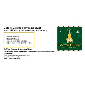 Golden Gnome Scavenger Hunt