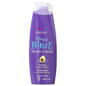 12.1 Aussie Miracle Moist Shampoo or Conditioner (Avocado & Australian Jojoba Oil) 2 for $1.48 + Free Store Pickup Walgreens