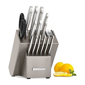 Kitchenaid Architect Series 16-Pc. Stainless Steel Cutlery Set + $10 Macys eGift Card 52.49 after Slickdeals Rebate + Free Store Pickup $52.49