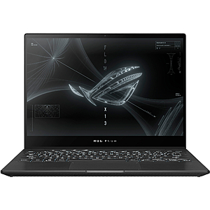 ASUS - ROG 13.4" Touchscreen Gaming Laptop - AMD Ryzen 9 - 16GB Memory - NVIDIA GeForce RTX 3050 Ti V4G Graphics - 1TB SSD - Off Black $899.99
