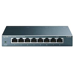 $15.99: 8-Port TP-Link Gigabit Unmanaged Ethernet Network Switch (TL-SG108)
