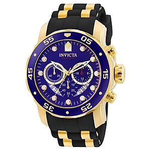 $30.00: Invicta Men's 6983 Pro Diver Collection Chronograph Blue Dial Black Polyurethane Watch